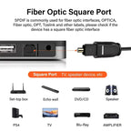 Digital Fiber Optical Audio Cable Toslink SPDIF Coaxial Cables for Amplifiers Xbox 360 PS4 Soundbar Fiber Cable 1m 2m 3m 5m 10m