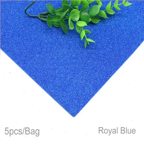 5Sheets 20*30cm Glitter Foam Paper Sparkles Paper for Children's Craft Activities DIY Cutters Handcraft Foam Paper Without Glue