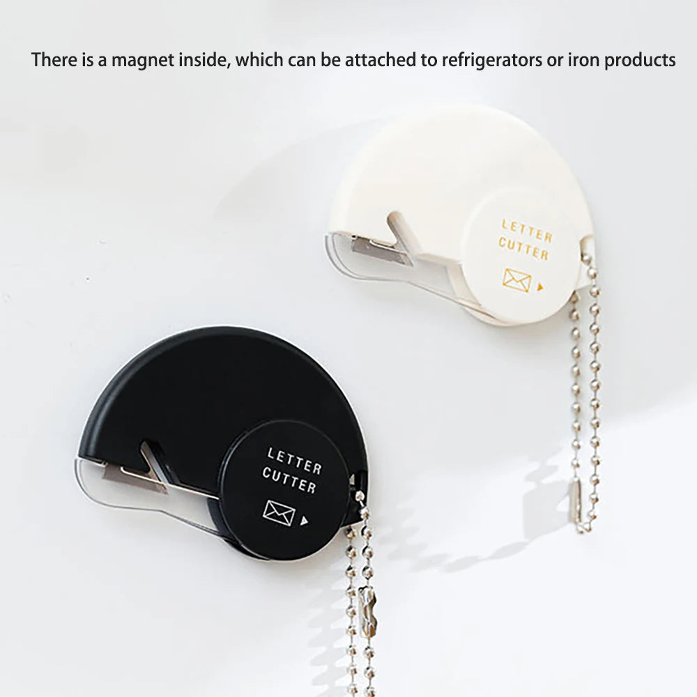 Japanese Mini Shaftless Letter Opener, Safe and Hand Friendly, Portable Unboxing Knife, Grain Opener, Badge Specific