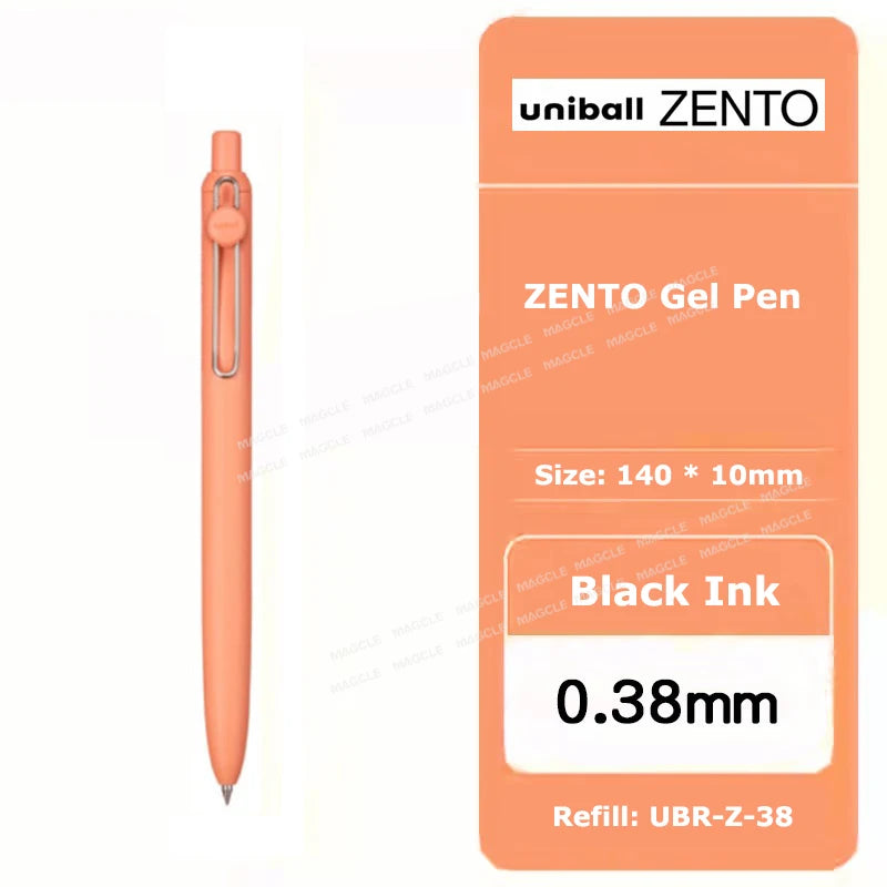 uniball ZENTO Standard 0.38/0.5mm Gel Pens,Water-Based Smooth Writing Roller Ball Pens Fit for a variety of occasions Stationery