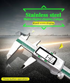 ET50 150mm Digital Caliper Stainless Steel Fraction / MM / Inch 0.01mm High Precision for Mechanical Components Measure