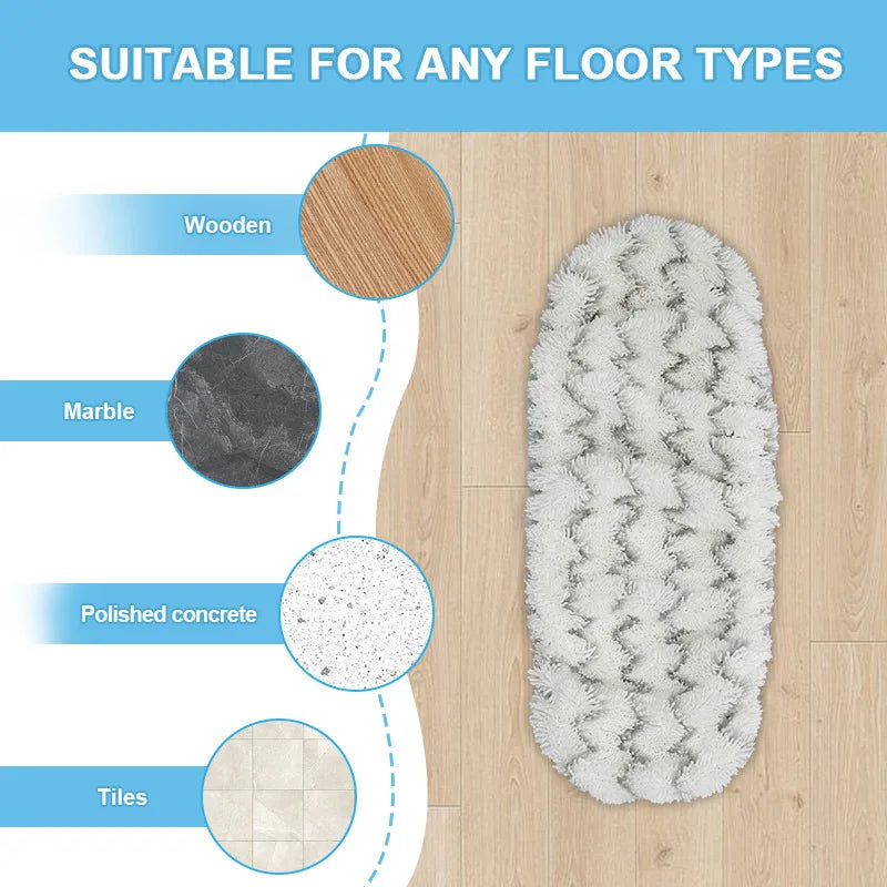 2pcs Reusable Microfiber Mop Pads for Swiffer Sweeper XL Dry Sweeping Wet Mop Cloths Replacement Sweeping Mopping Pad Refill