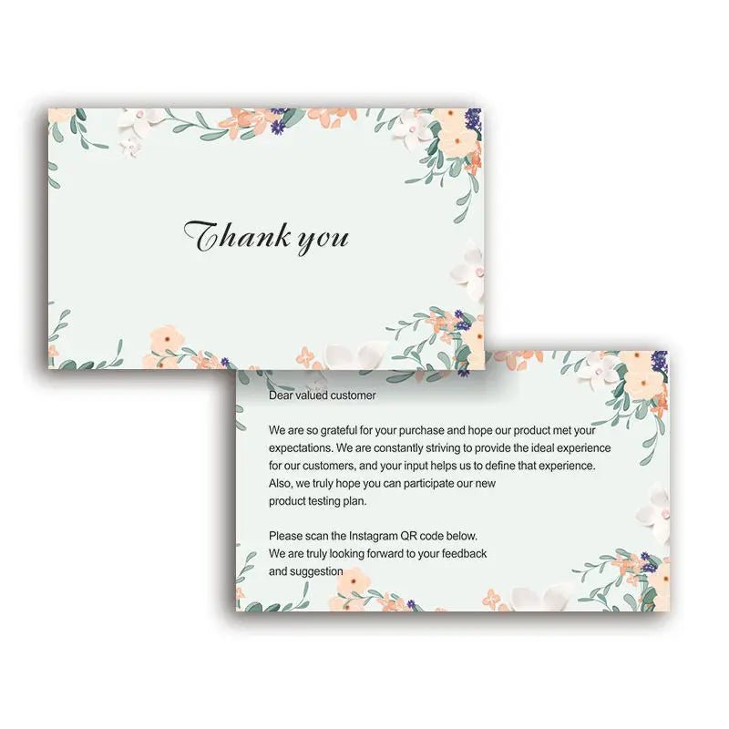 Custom Card Business Cards Thank You Personalized Logo Color Christmas Gift Greeting Postcards Wedding Invitations Double Side