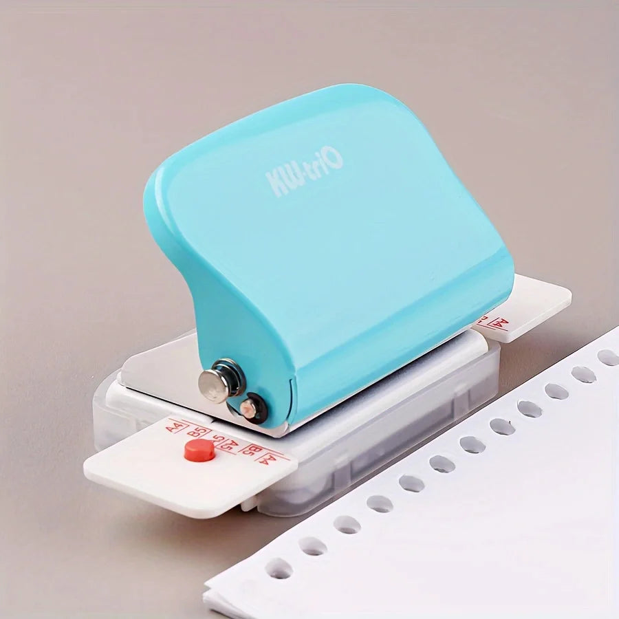 1pc 6-Hole Punch, Loose-Leaf Book DIY Binding Supplies, Notebook Journal Binding Office Paper Cutter-Office