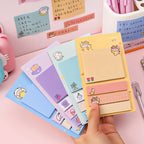 Cartoon Sticky Notes kawaii Cute Memo Pad Portable Index Label Stickers Notes School Stationery Supplies