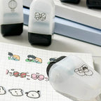 1PC Cartoon Pattern Lace Band Children's Rolling Flower Seal Creative Seal Graffiti Handbook DIY Roller Lace Decoration Band