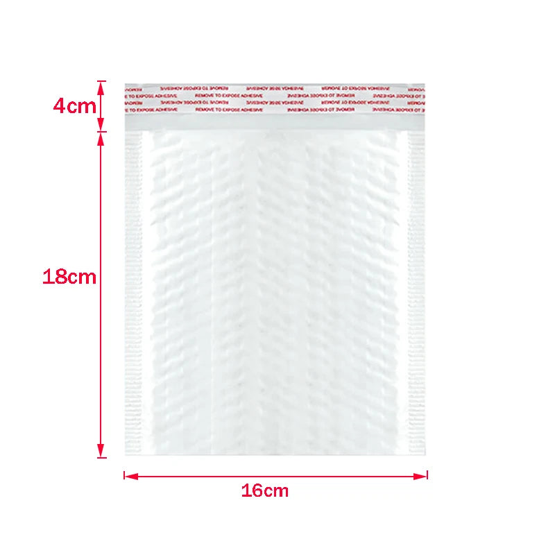 Bulk 50 Shockproof White Foam Envelope Bag Self-sealing Padded Mail Bubble Bag Envelope Shipping Office Packaging Parcel