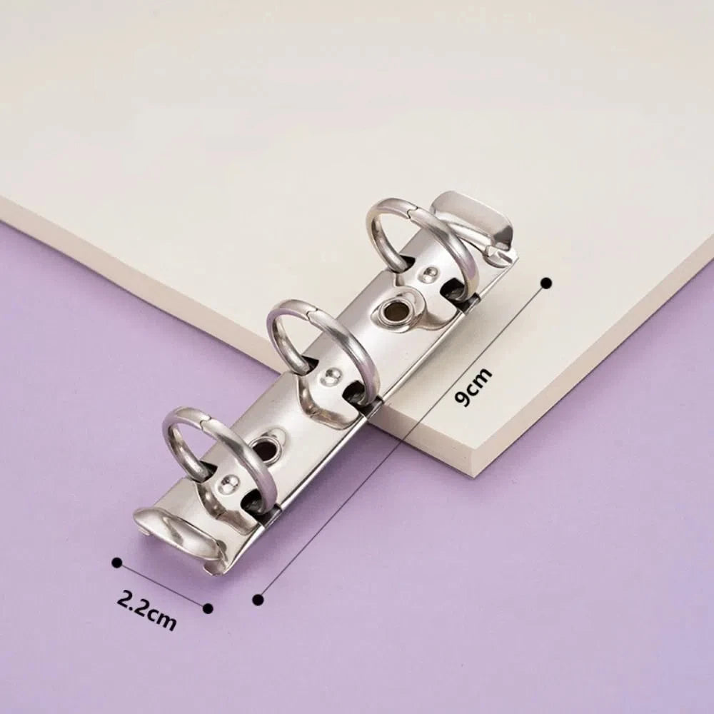 Durable Detachable Metal Spiral Rings Binder Clip High Quality Diary A8 Paper Binder Clips DIY Album Loose Leaf Ring Office