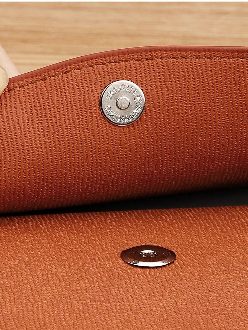 Faux Leather Document Bag, Business Information Bag, A4 Folder, School and Office Supplies, Storage Bag