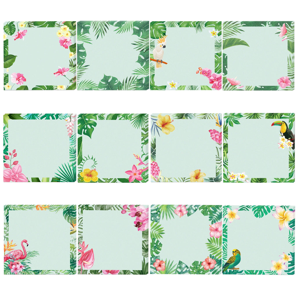 12/24pcs Cute Animals Sticky Notes Set, Refrigerator Memo Pads,Self-Stick Dog Cat Notes Pads for Home Office Gifts Supplies