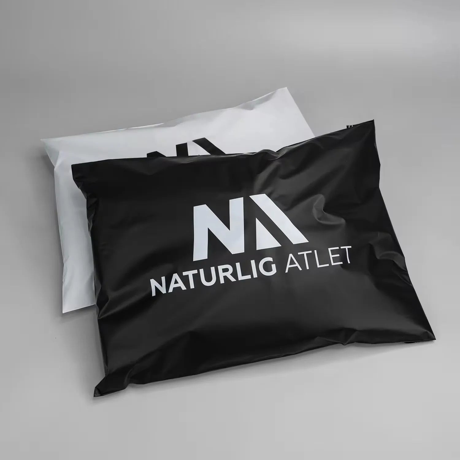 Environmentally friendly custom printing logo, luxurious matte white plastic mailing envelope, polyethylene shipping bag 50pcs