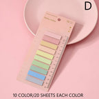 200 Sheets Index Tabs Self Adhesive Page Markers Transparent Sticky Notes Classify Files Flags Posted It Planner Stickers