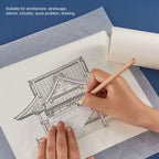 White Tracing Paper Roll 23m Light Permeable Transparency Pattern Paper Smooth Drafting Paper Draft Design Work