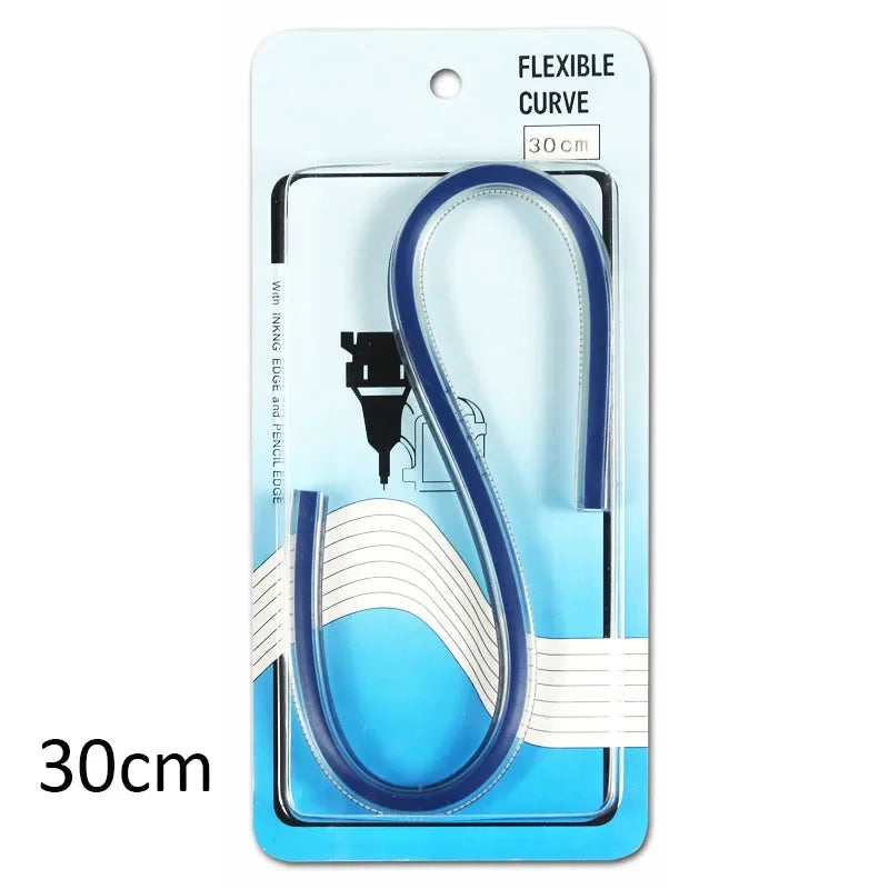 Flexible Curve Ruler Drafting Drawing Tool Serpentine Plastic School Office Supplies 30cm 40cm 50cm 60cm