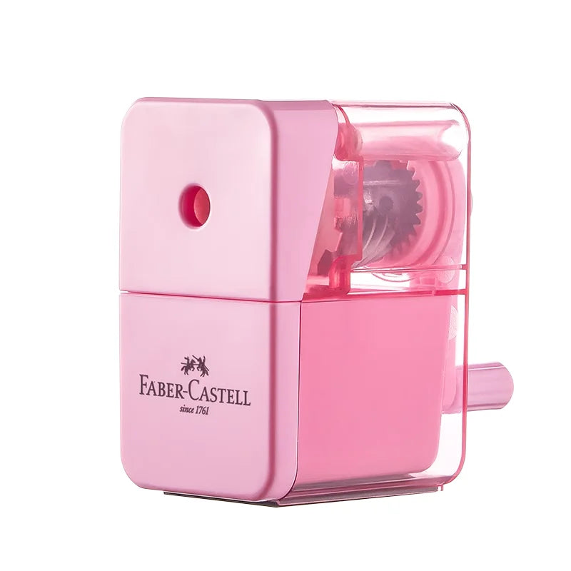 Faber-Castell Automatically Enters Lead Pencil Sharpener Desktop Rotary Anti Sticking Lead Second gear Hand-cranked Sharpener