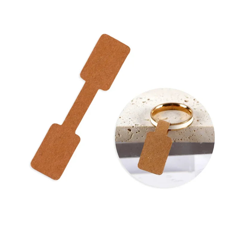 100/200pc Square Price Tag for Jewelry Stand 8 Color Display Card Earring Necklace Bracelet Blank Self Adhesive Label Packaging