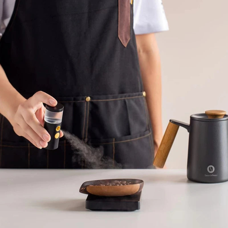 SearchPean Grinding Static Reducer Nano Sprayer Waking Coffee Beans Elimination Powder Residue Cleaner Rechargable USB ARIEL