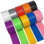 4.8cm*10m Colored Extra Strong Self-adhesive Tape Waterproof Heavy Duty No Residue Craft Duct Tape for DIY Art Packaging Coding