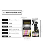 Car Rust Remover Car Wheel Care Quick Remover Car Exhaust Pipe Rust Removal Spray Clean Metal Iron Powder Stains