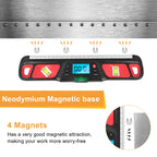 Digital Level Inclinometer Electronic LED Display Protractor Magnetic Base Digital Level Measuring Tool Instrument 280mm HW-200