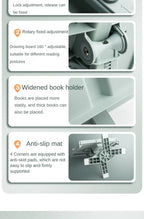 Adjustable Reading Bookshelf Lifting Landing Reading Stand Portable Book Holder Support Multifunctional Document Shelf For Home