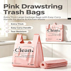 200pcs Heavy Duty Vest Trash Bags with Handles, Thick Disposable Plastic Garbage Bags for Home Bathroom & Kitchen