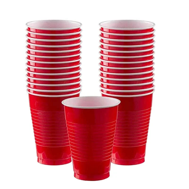 Disposable Tableware Party Supplies Disposable Plastic Cups For Wedding Celebration Holiday Kids Birthday Party Baby Shower