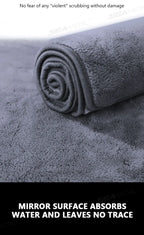 SEAMETAL 160X60CM Microfiber Car Wash Towel Thicken Towels Car Double-Sided Soft Cloth Auto Detailing Care Washing Drying Rags