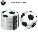 Soccer Party Disposable Tableware Paper Plates Cups Napkins Tablecloth Soccer Birthday Party Decoration