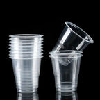 50Pcs 180ml Disposable Plastic Cups Transparent Food-grade PP Clear Plastic Cups Heat-resistant Party Plastic Cups