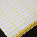 15Sheets Multifunction Labels Stickers Self Adhesive Sticky Package Label White Blank Tag Stickers Office School Supplies
