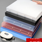 2023 NEW A4 4-hole D-type clip clip Blue PP folder perforated transparent binder folder a4 folder