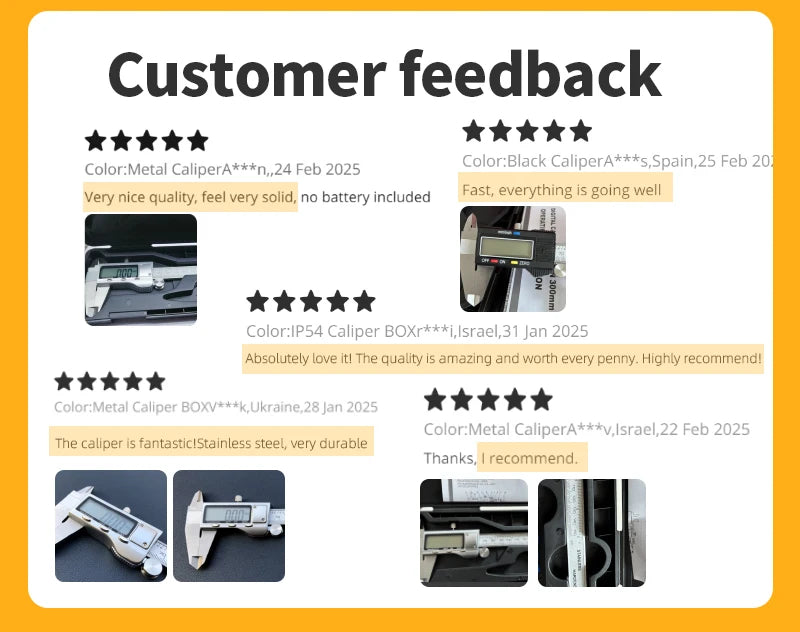Kerseo Digital Caliper Stainless Steel Metal Vernier Caliber Measuring Tools Woodworking Thickness Gauge Depth Electronic Ruler