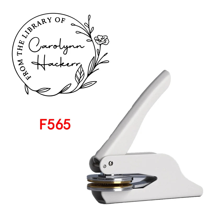 Custom Embosser Stamp,From the Library Embosser,Personalized Book Embosser Stamps,Custom Logo,Magic School,Gift for Book Lover