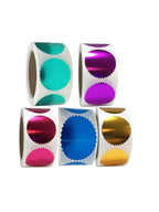 250pcs/Roll color Embosser Sticker Embossing Stamp,Customize Blank Embosser Seal labels Business Sticker Reward Party Favors