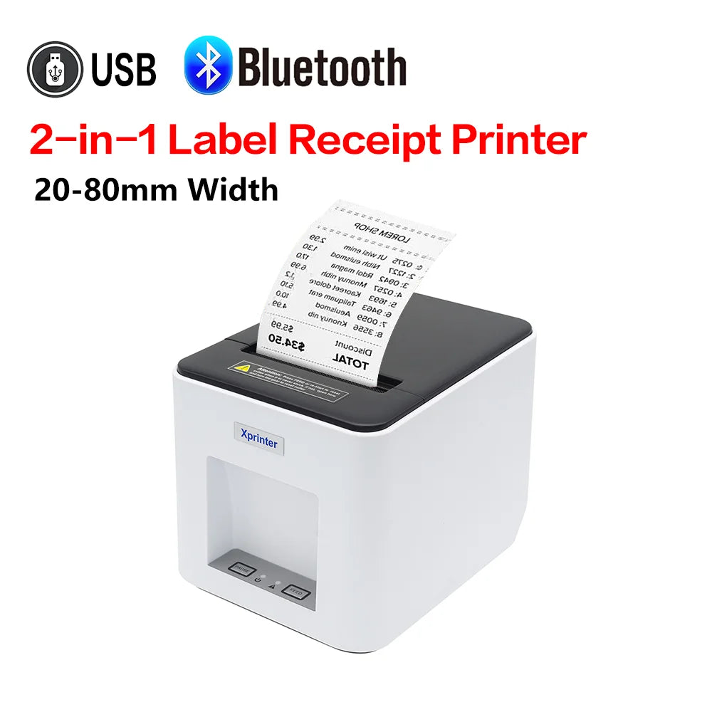 Xprinter XP-365B printer thermal barcode price printer 20-80 MM