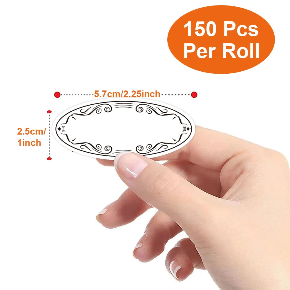 150Pcs/Roll Food Safe Date Labels for Fridge Freezer, 1x2.25Inch Storage Organizer Stickers for Beverages Fruits Veggies Kitchen