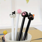 10pcs Kawaii Cat Paw Gel Pens, 0.5mm Ink Smooth Writing Pens, Cute Signature Pens for School, Office & Journaling, Random Styles