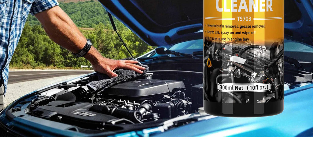 Hydroshine Engine Bay Cleaner Care  Heavy Oil Dust Clean Spray for Car Engine Powerful Decontamination Compartment Cleaning Tool