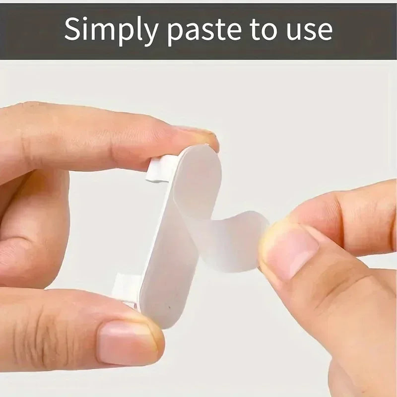 20/50Pcs Adjustable Cable Management Clips Adhesive Sticky Wire Clips Cord Holder For TV PC Cable Under Desk Wall Home Office