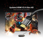 QGEEM HDMI-Compatible Cable HDMI to HDMI 2.0 Cable 4K for Xiaomi Projector Nintend Switch PS4 Television TVBox xbox Cable HDMI
