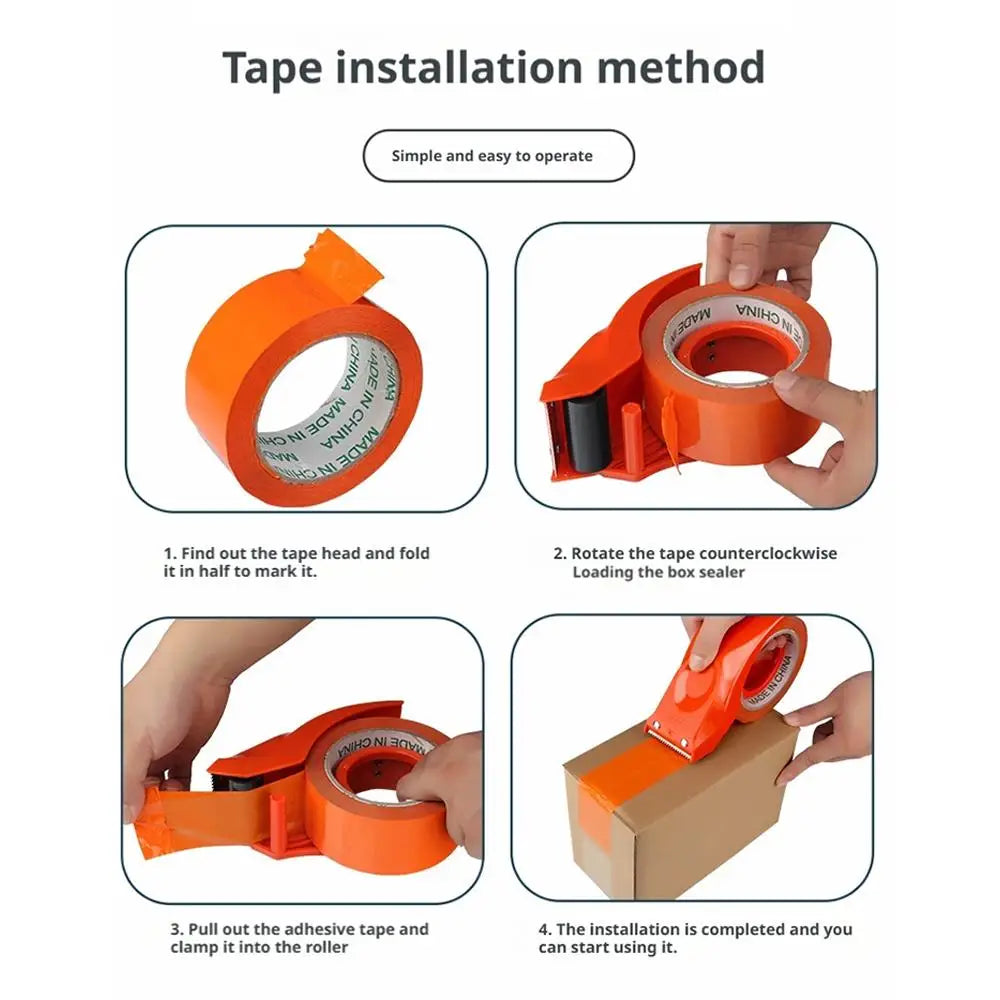 Metal Packing Tape Dispenser 2inch Wide Tape Dispensers, Wide Packing Packaging Sealing Tape Cutter with Safety Protection