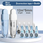 Press Correction Tape Set 5mm*12m Large Capacity Refill Replacement Stationery School Office Supplies Pen Style Correction Tape