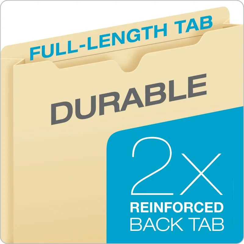 File Jacket, Letter, 2", 10 per Pack, Manila