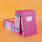10pcs A4 Colorful File Boxes - Durable Thick Plastic Document Organizers for Contracts, Accounting Receipts & Office Supplies