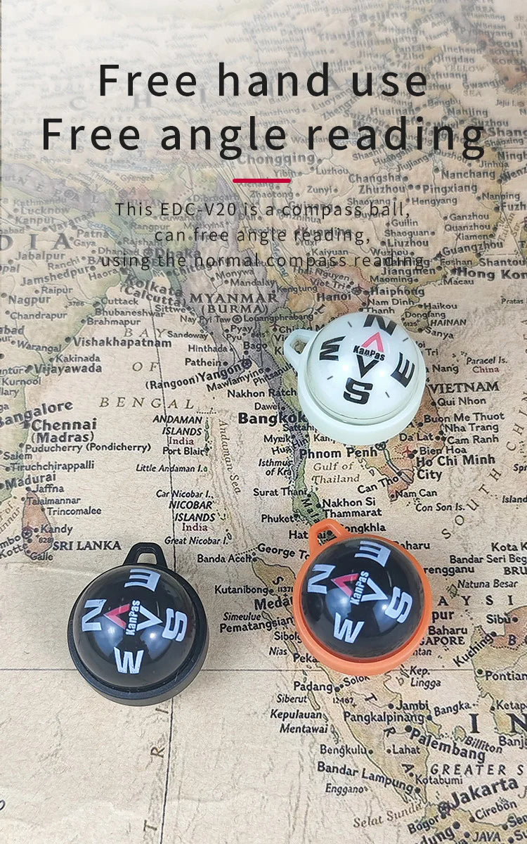 Kanpas EDC Outdoor Compass with Luminous / High Quality Compass / Outdoor Compass / Adventure Compass / K18 / K25