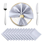 12PCS Wedding Red Satin Napkin 30x30cm Wholesale Soft Table Napkins for New Year Christmas Decoration Party Dinner Table Decor