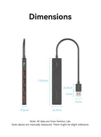 Vention Usb Hub 4 Port ABS Hub USB 3.2 10Gbps for Laptop Multi Splitter Adapter For Xiaomi Macbook PC Computer Accessories