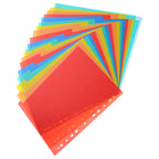 20 Index Dividers A4 11 Hole PP Notebook Tabs Separators Binder Divider Detachable Binder Dividers File Folders