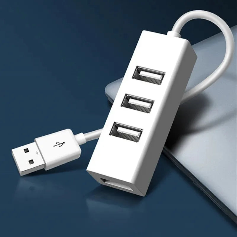 Multi USB 2.0 Hub USB Splitter Power Adapter 4 Port All In One High Speed Hub for PC Windows Computer Accessories
